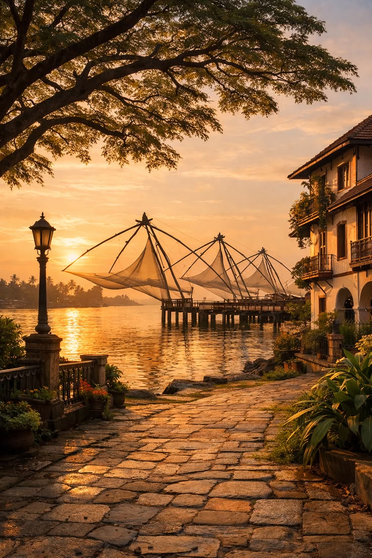 Places to Visit in Kerala - Fort Kochi & Chinese Fishing Nets in Kochi
